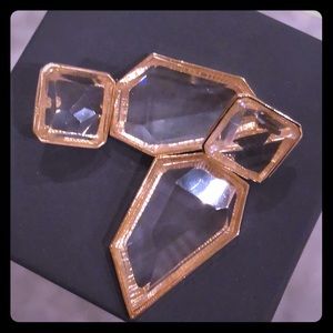 Gold dangle earrings